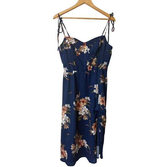 Commense Y2K Floral Midi Dress L NWT Bustier Corset Fairy Sweetheart Babydoll - Picture 2 of 11